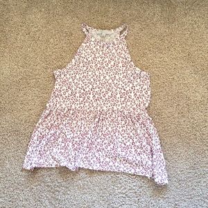 Leopard High Neck Tank Top